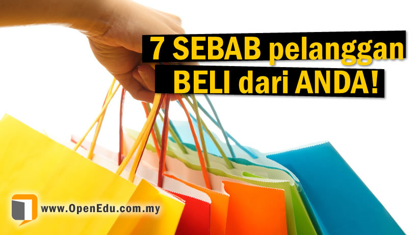 kenapa pelanggan beli